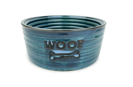 Barkley and Bella Ceramic Dog Bowl