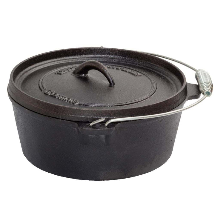 Charmate Camp Oven Kit (4.5 Qrt Camp Oven, Lid Lifter, Gloves, Trivet & Carry Bag)