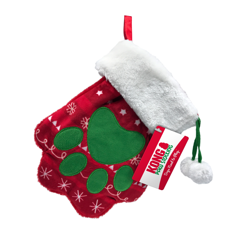 Kong holiday stocking paw