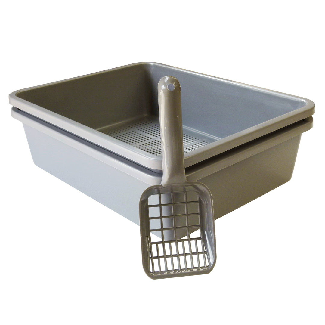 Litter Tray with Sieve Scoop