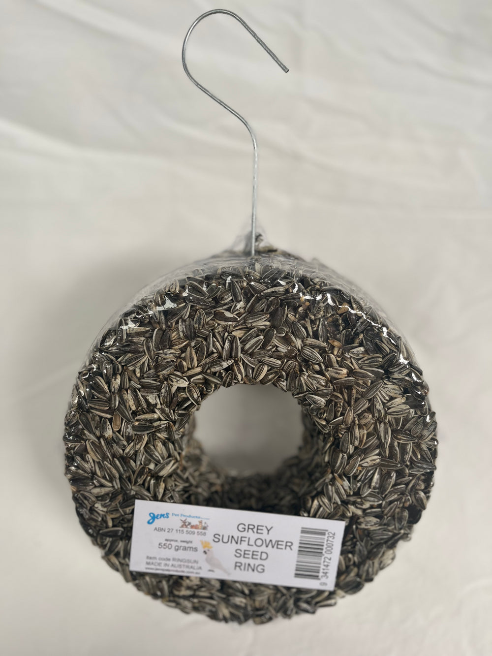 Jen's Seed Rings Grey Sunflower