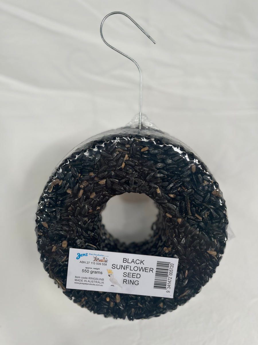 Jen's Seed Rings Black Sunflower
