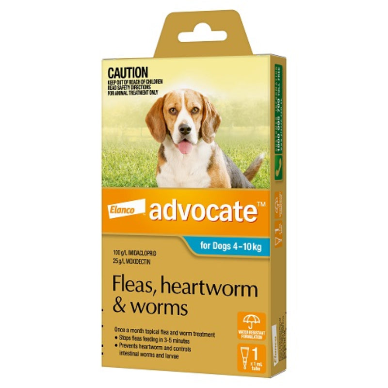 Advocate Dog 4-10kg 1 Month