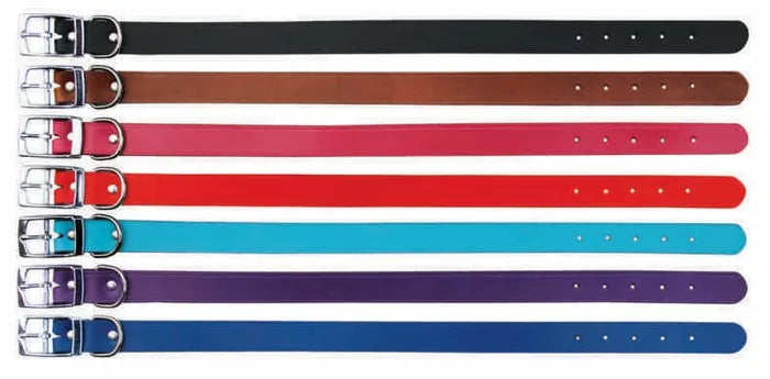 Leather Plain Collar 25mm x 55cm