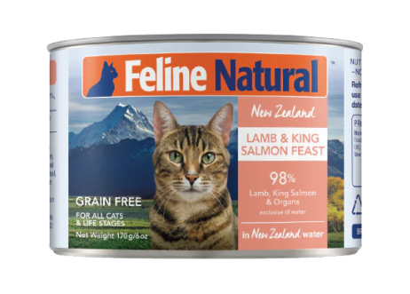 Feline Naturals Lamb & King Salmon 24 x 85g