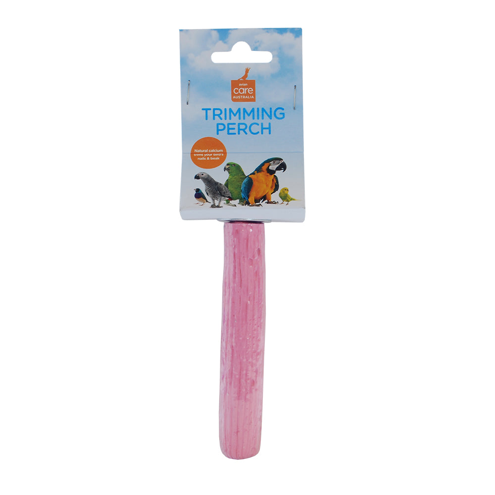 Avian care bird perch calcium