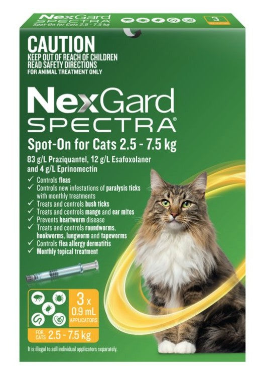 NexGard Spectra Cat 2.5-7.5kg