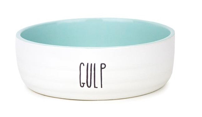 Barkley and Bella Ceramic Dog Bowl