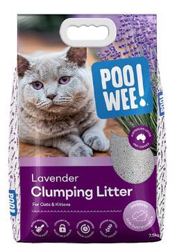 Poowee Cat Litter Clumping Lavender