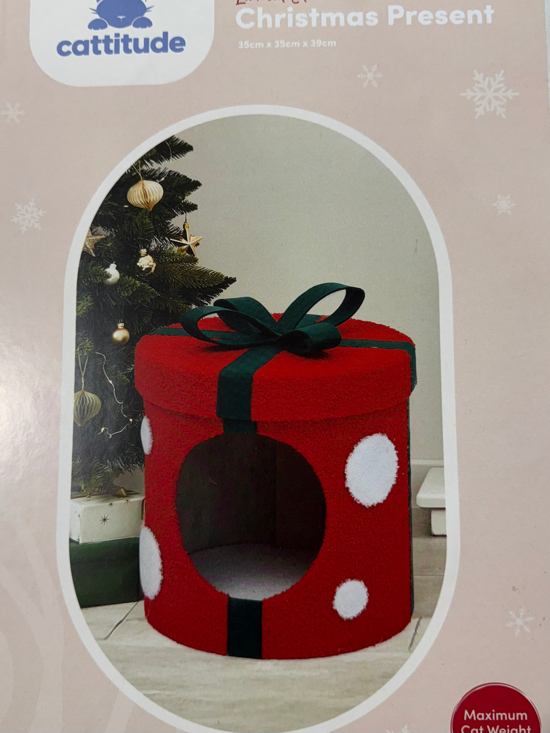 Catitude Christmas Cat Scratcher