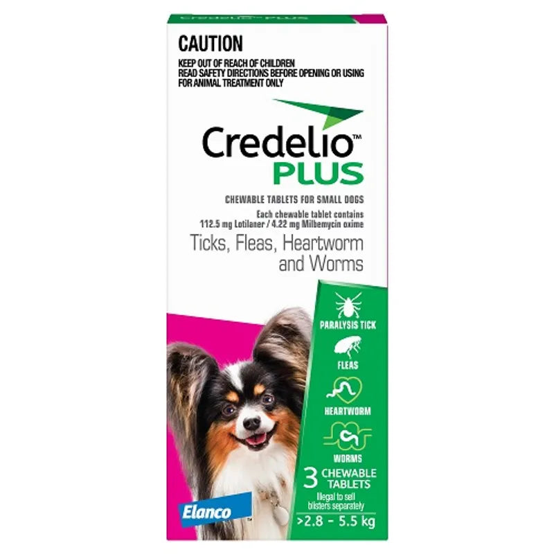 Credelio Plus Dog 2.8-5.5kg