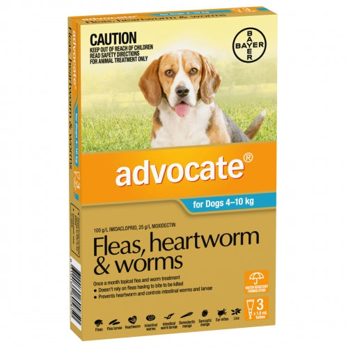 Advocate Dog 4-10kg 3 Months