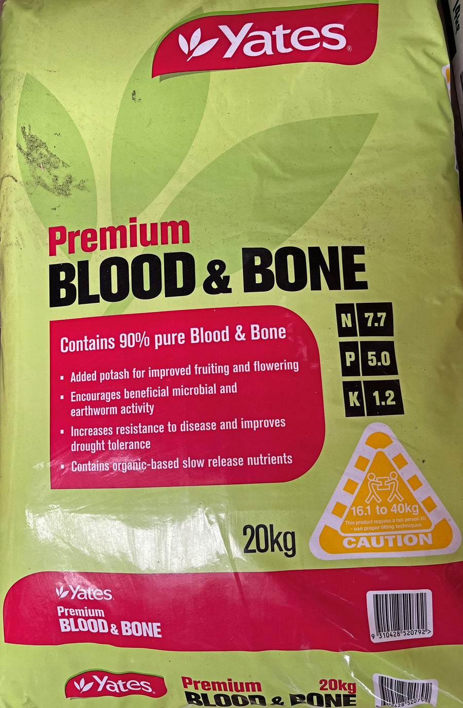 Yates Premium Blood & Bone 20kg