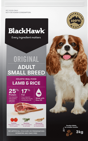 BlackHawk Original Adult Small Breed Lamb & Rice 3kg