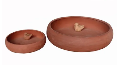 Robin Bird Bowl Terracotta