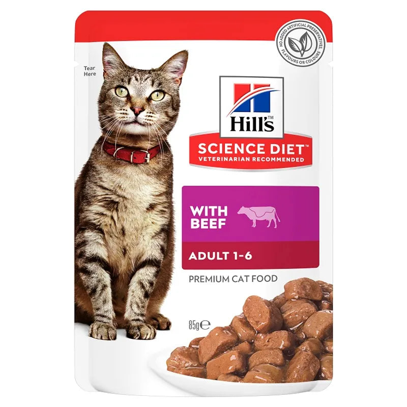 Hills Cat Adult Pouches 85g x 12