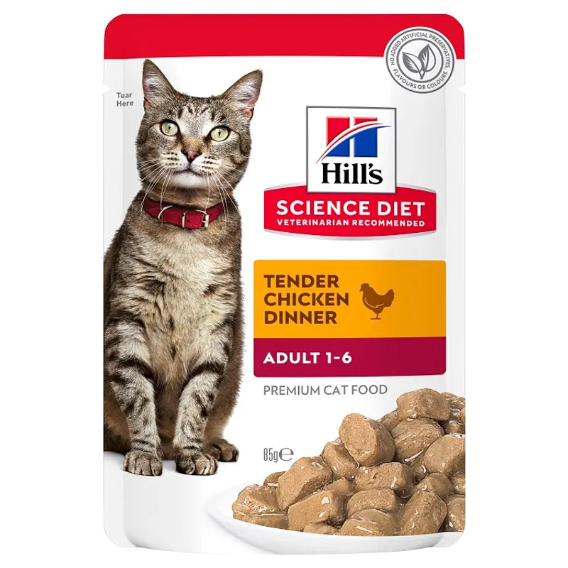 Hills Cat Adult Pouches 85g x 12