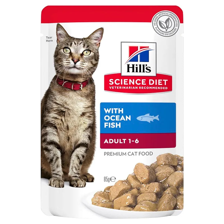 Hills Cat Adult Pouches 85g x 12