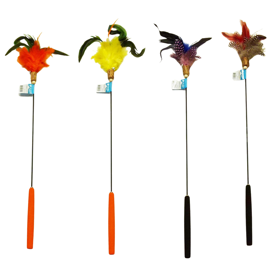 Long Stick Cat Teaser Wand - 67cm