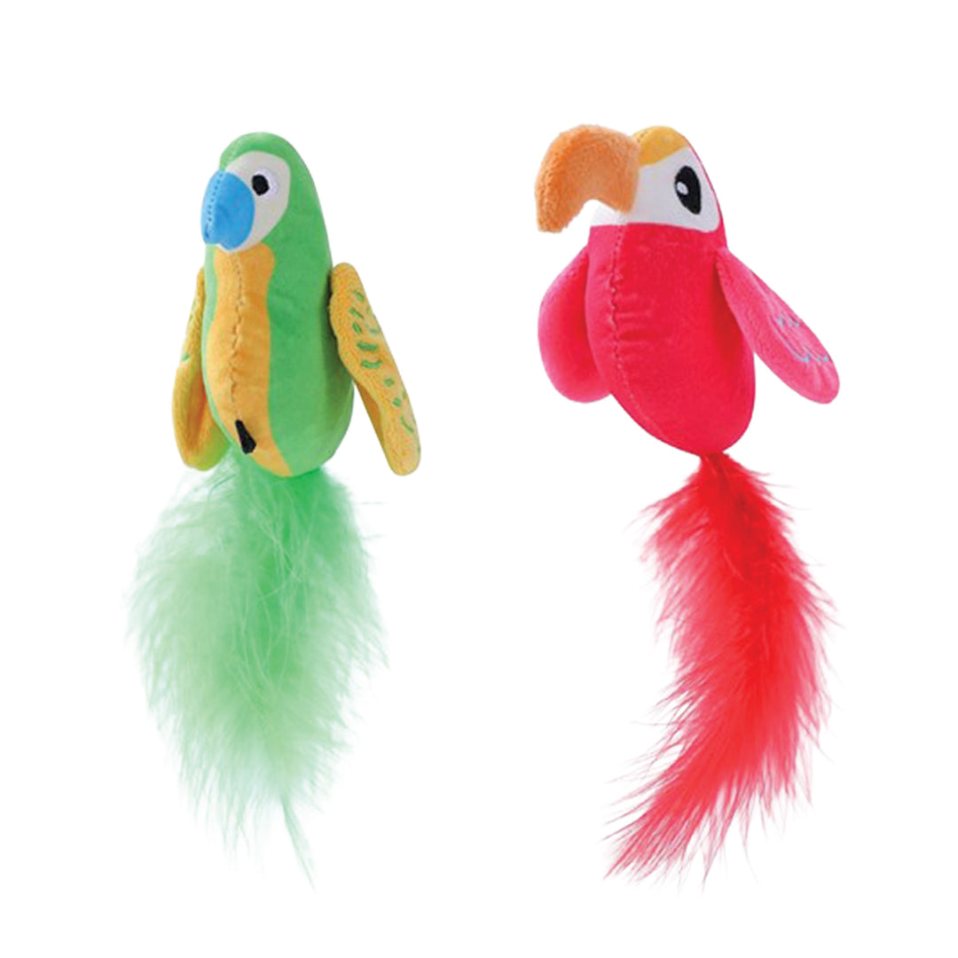 Cat Toy Plush Parrot crinkle wings