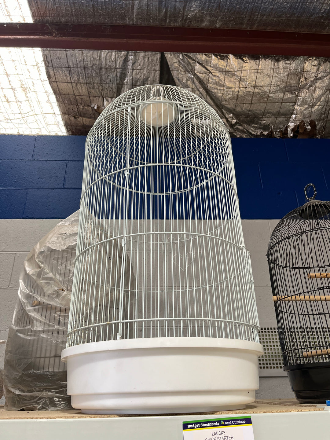 Bird Cage 80cm high white