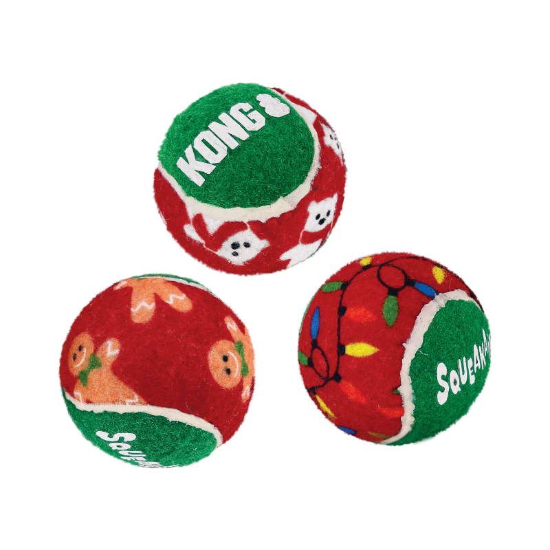 Kong holiday squeak air balls