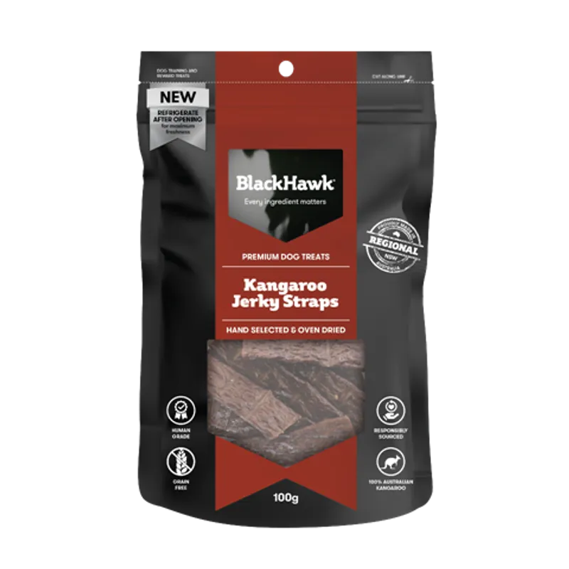 BlackHawk Dog Treats Jerky Straps