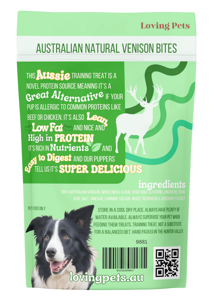 Loving Pets Aust Natural Venison Bites