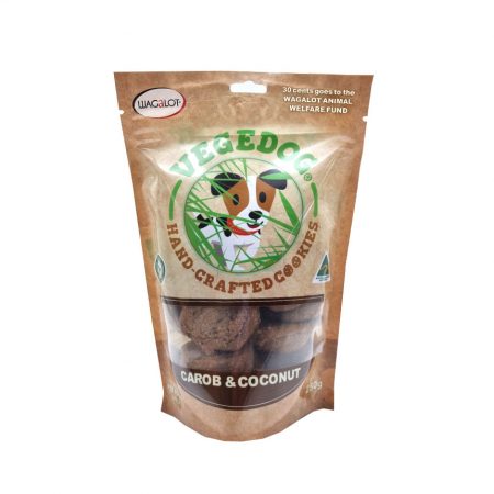 Wagalot Vege Dog Bickies Carob & Coconut