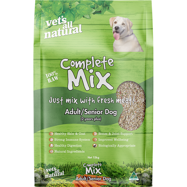 Vets all natural complete mix adult/senior 5kg 5kg