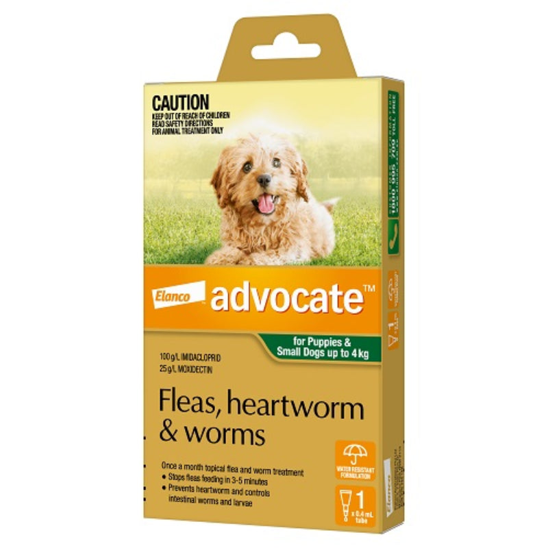 Advocate Dog 0-4kg 1 Month