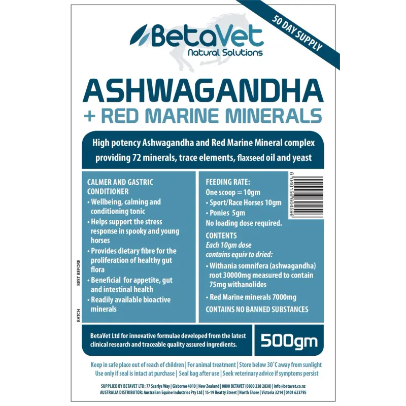BetaVet Ashwagandha Red Marine Minerals