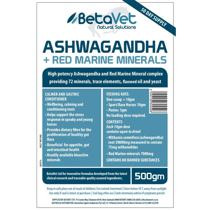 BetaVet Ashwagandha Red Marine Minerals