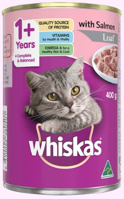 Whiskas Salmon Loaf Can 400g