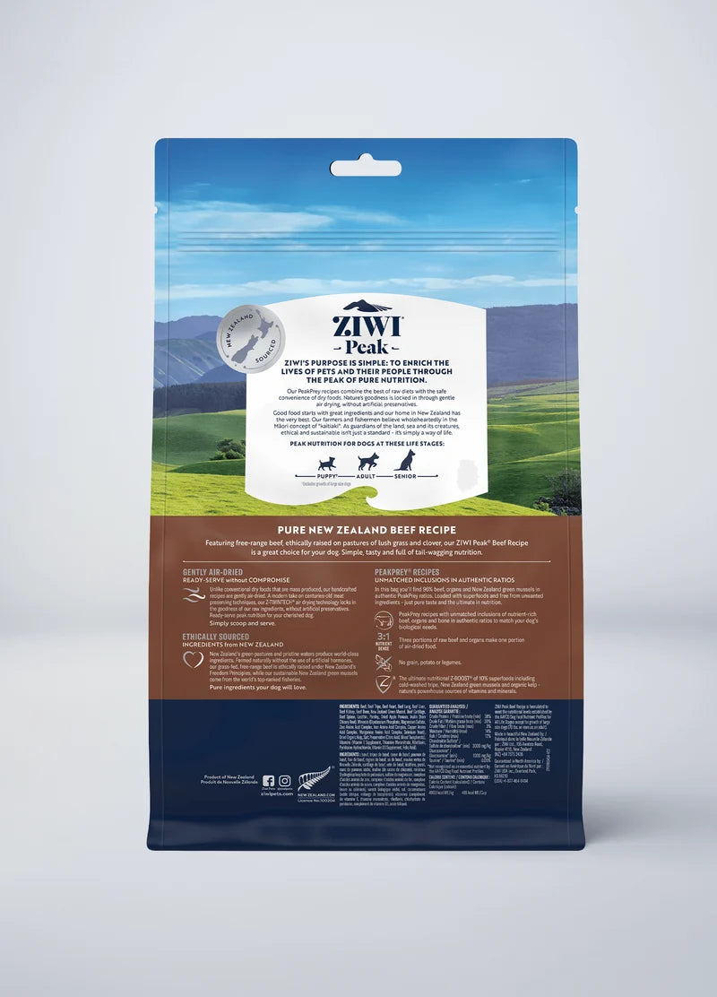 Ziwi Peak Air Dried Dog Food Beef