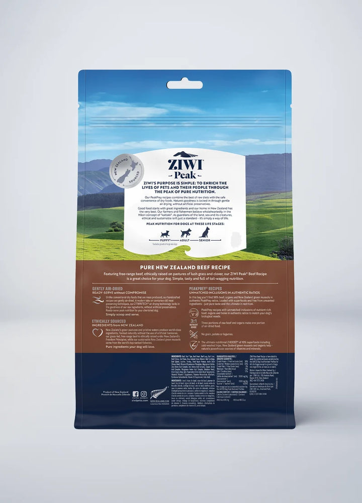 Ziwi Peak Air Dried Dog Food Beef