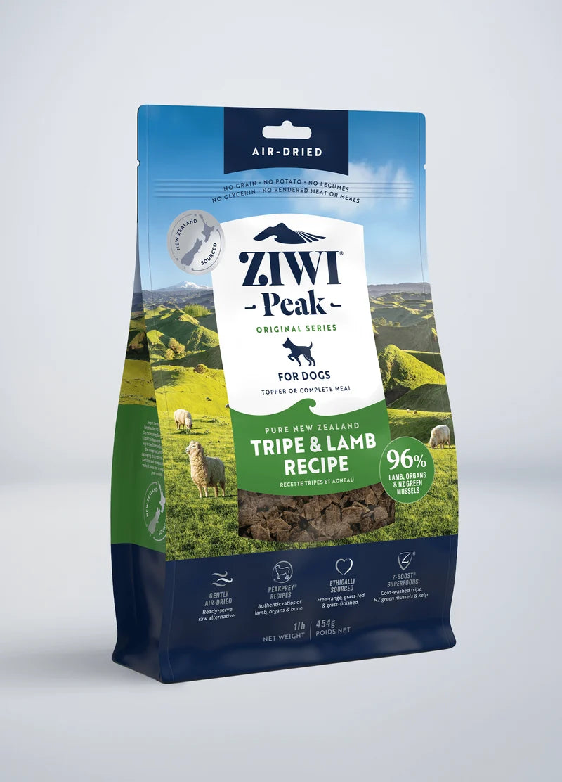 Ziwi Peak Air Dried Dog Food Tripe & Lamb