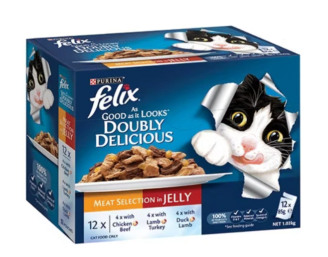 Felix Doubly Delicious Meat Selection in Jelly